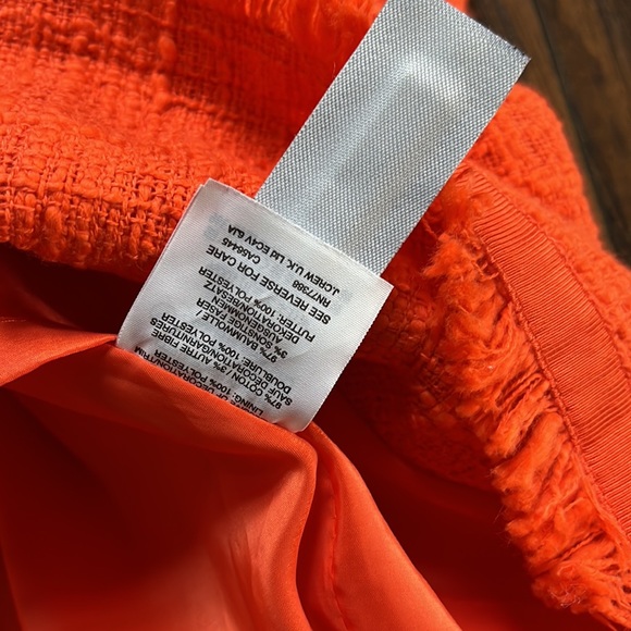 J. Crew Orange Tweed Sleeveless Sheath Dress - Picture 11 of 15